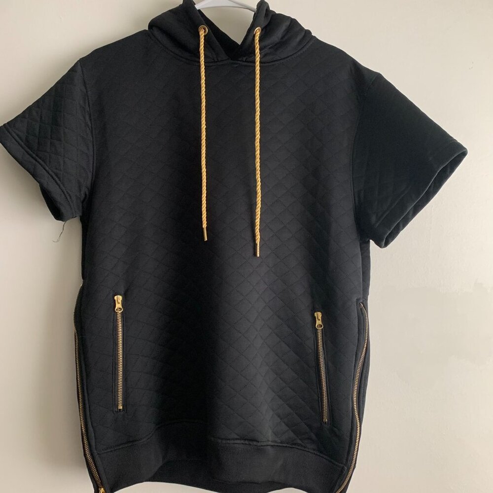 Henry & William black hooded jacket size L NWT